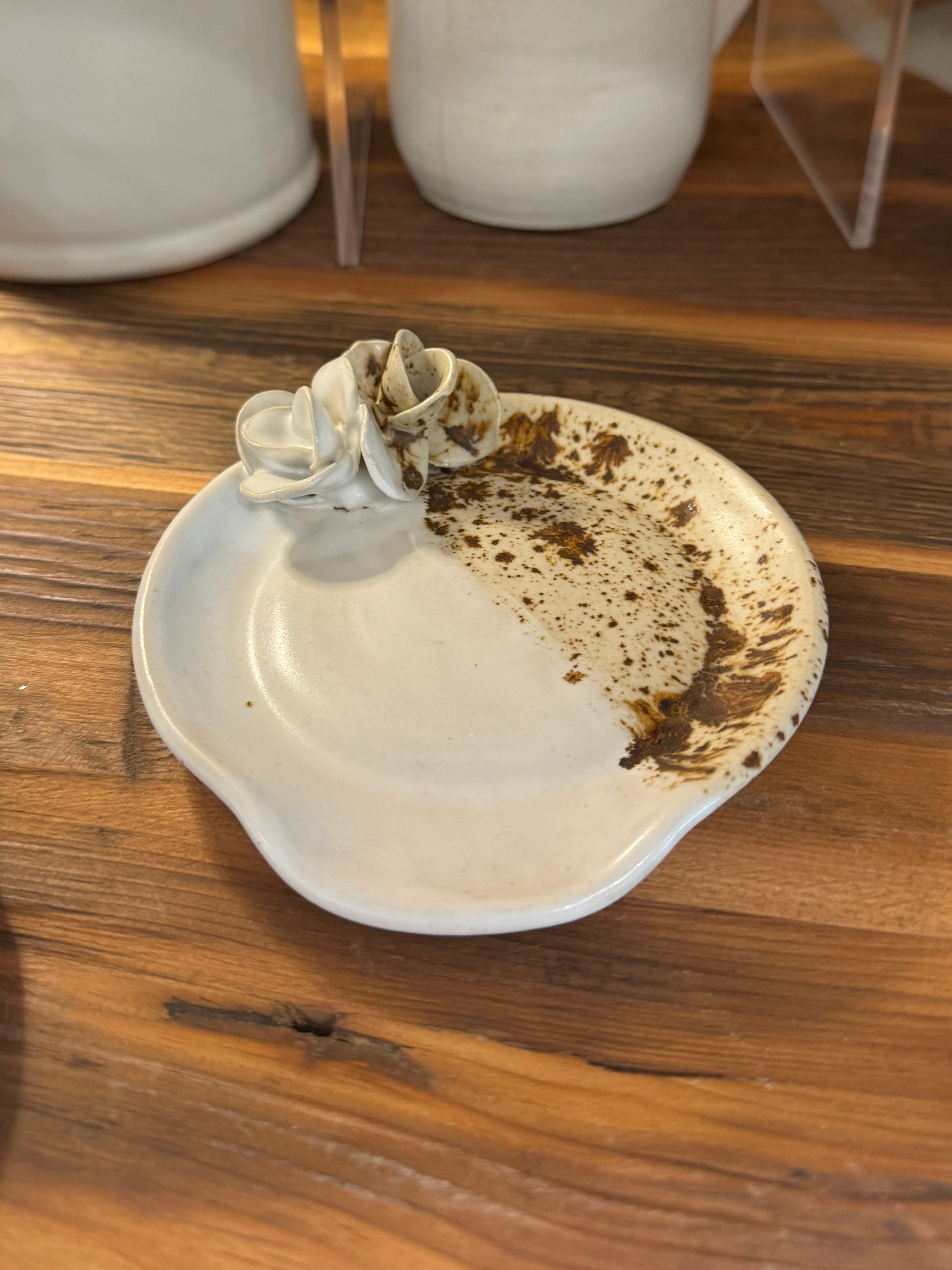 Rosette Spoon Rest / Trinket Dish - Alex Clay Original