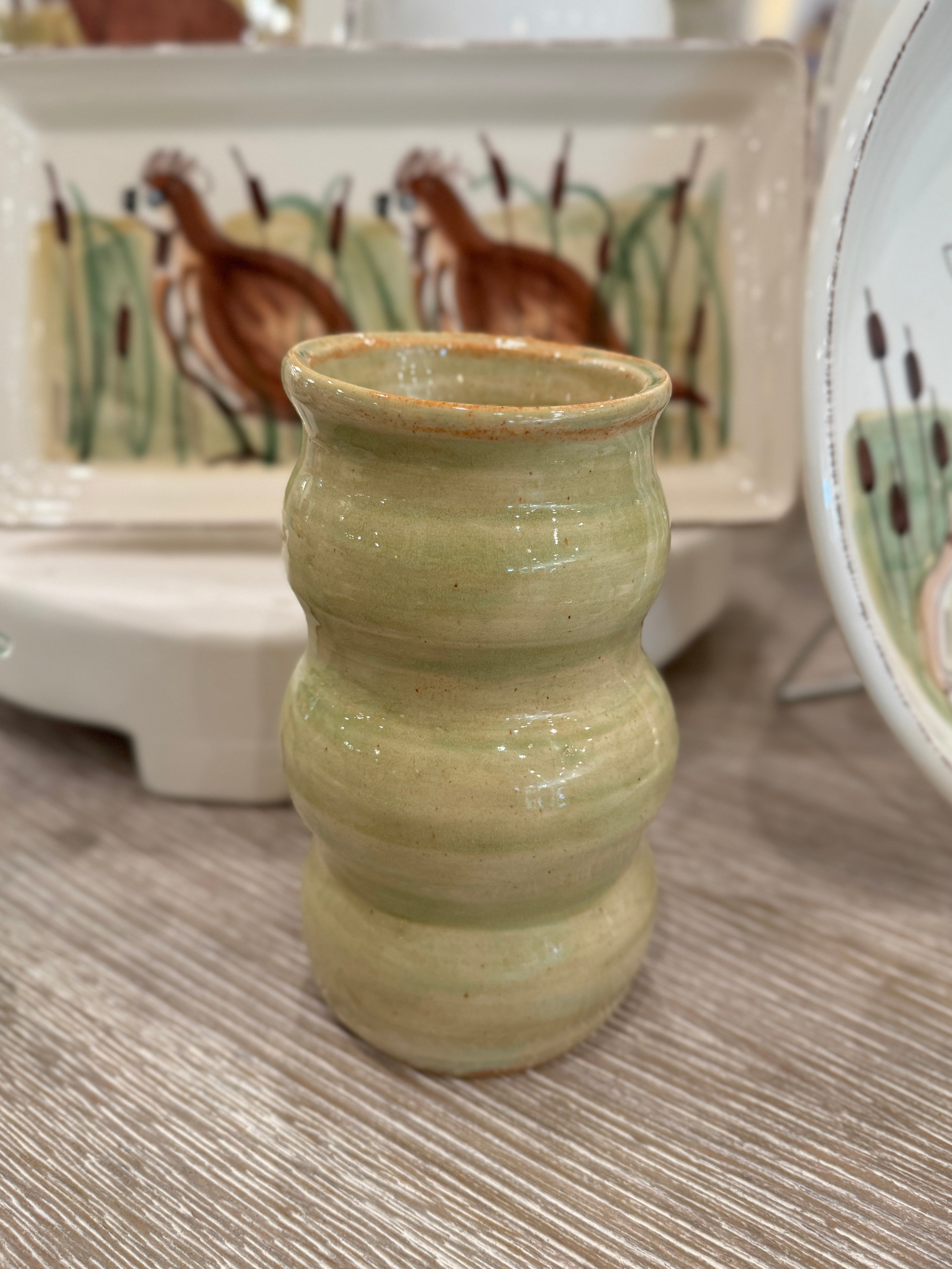 Green Meadow Vase - Alex Clay Original