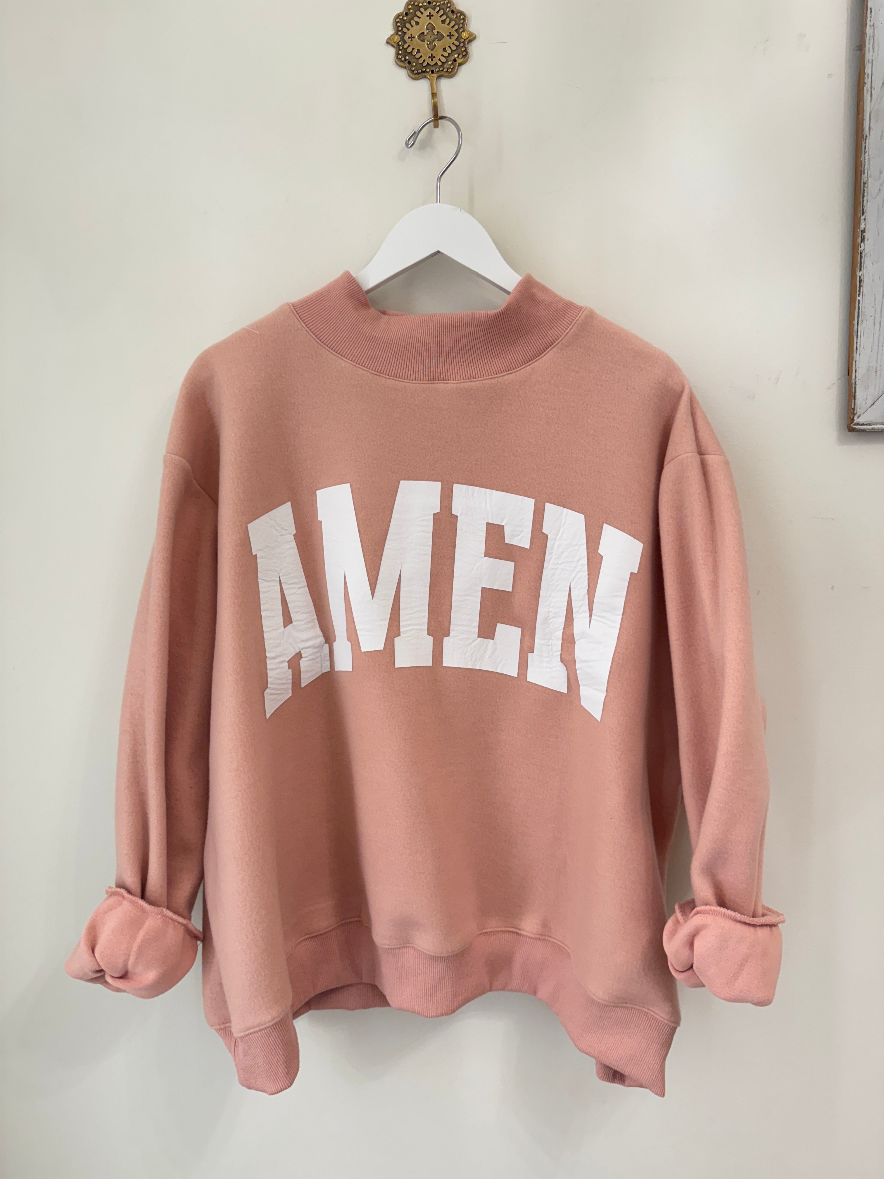 WWJD & Amen Reversible Sweatshirt
