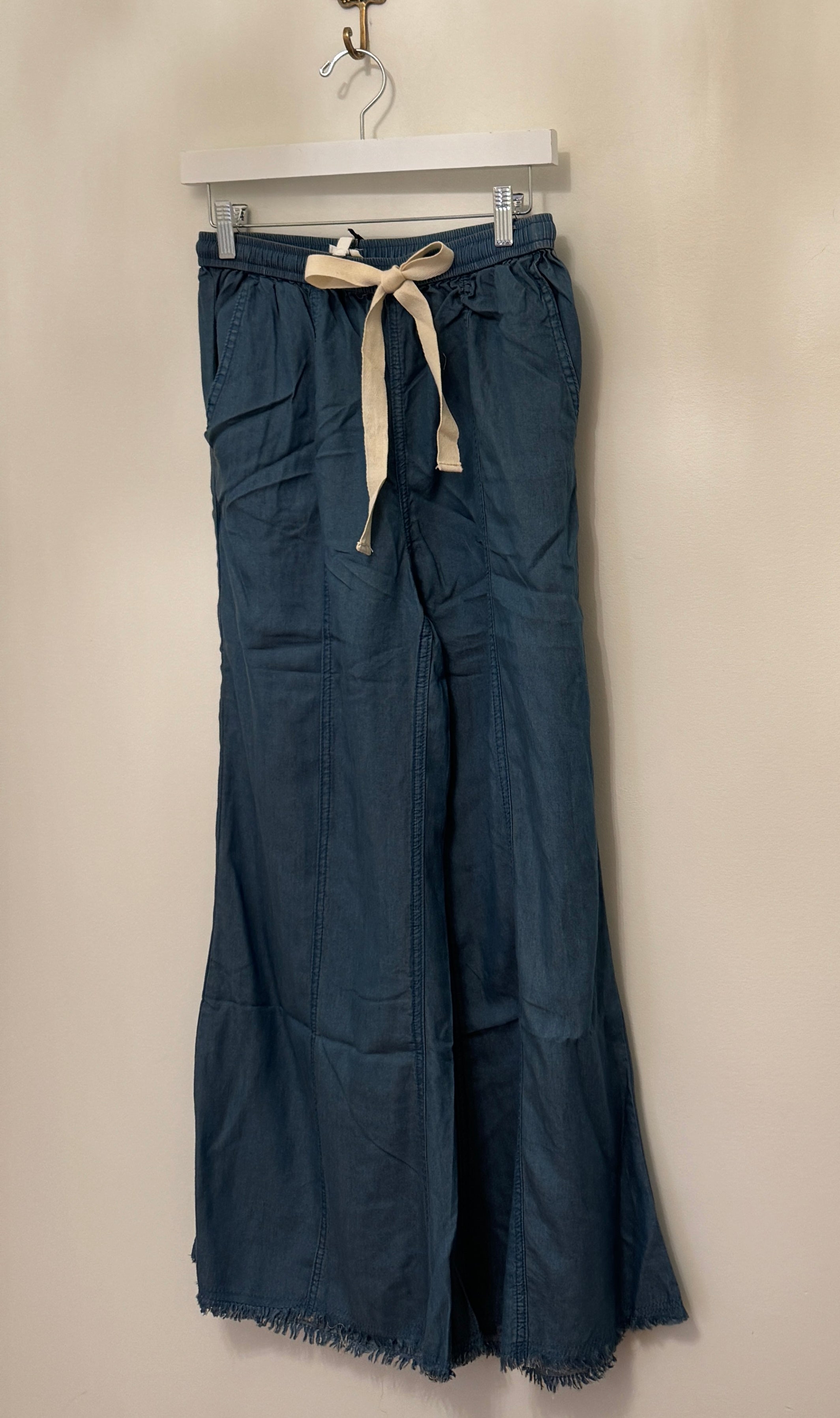 Palmer Tencel Chambray Wide Leg Pants