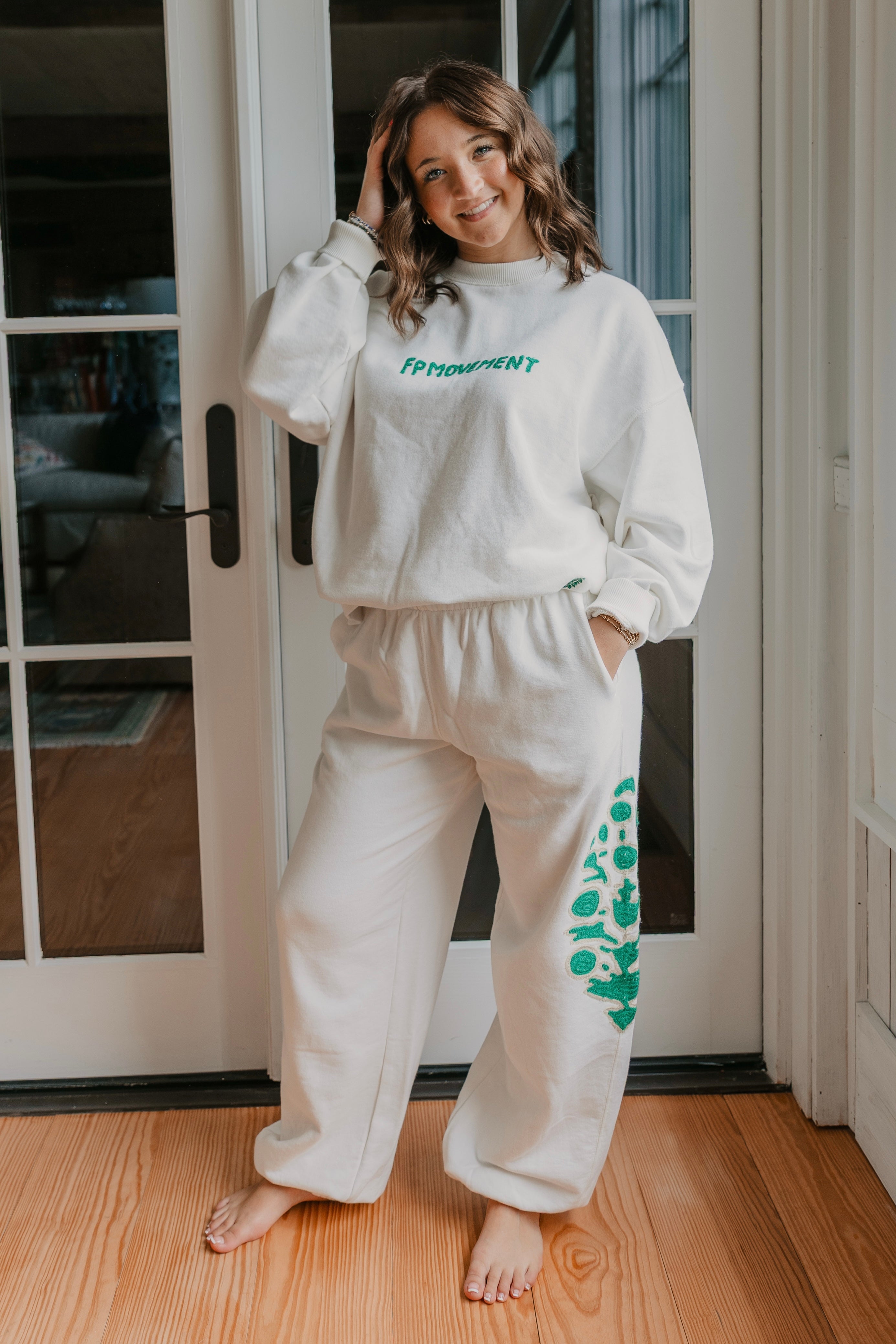 Free People All Star Embroidered Pants