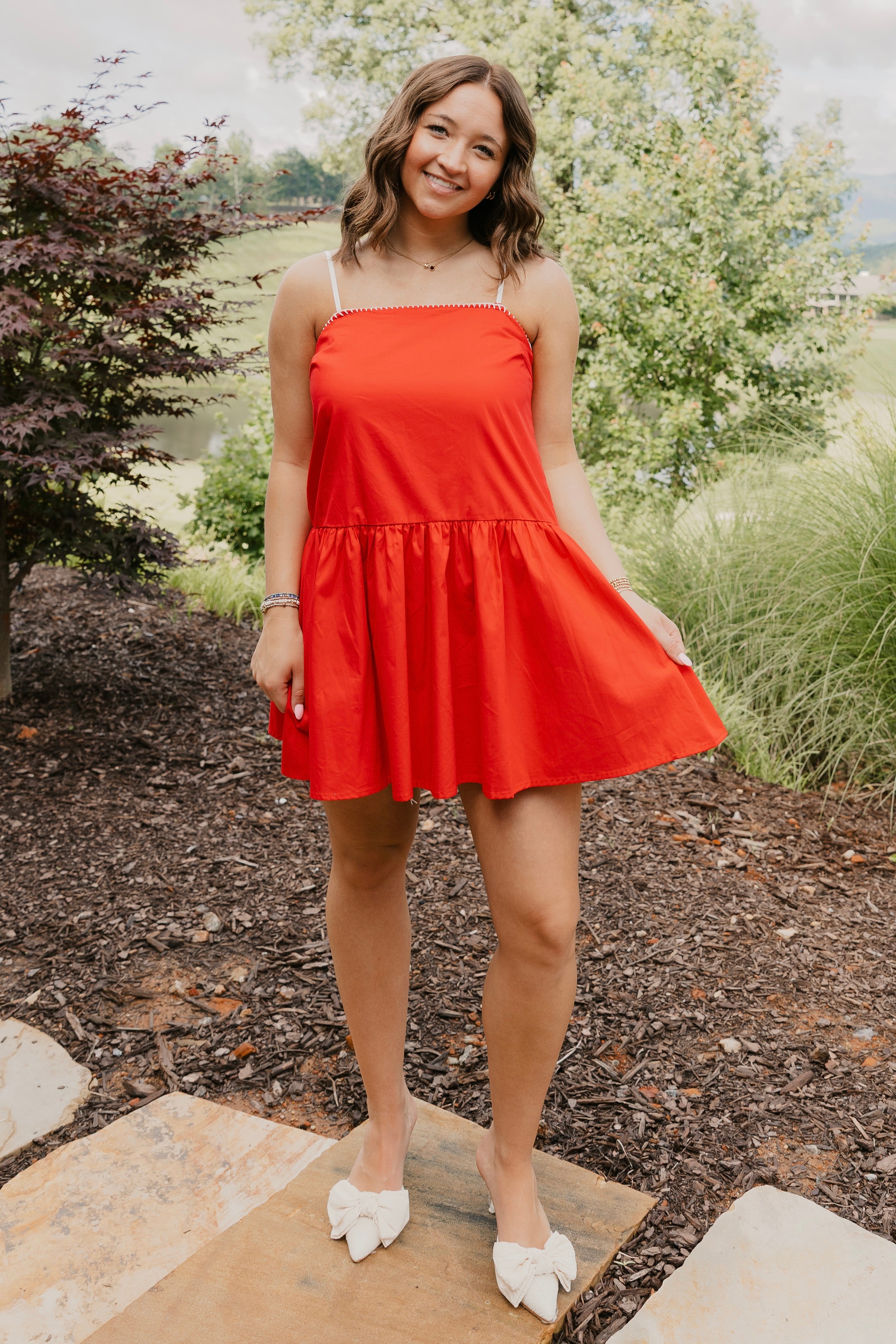Nala Strappy Poplin Mini Dress - Final Sale 30% off in cart