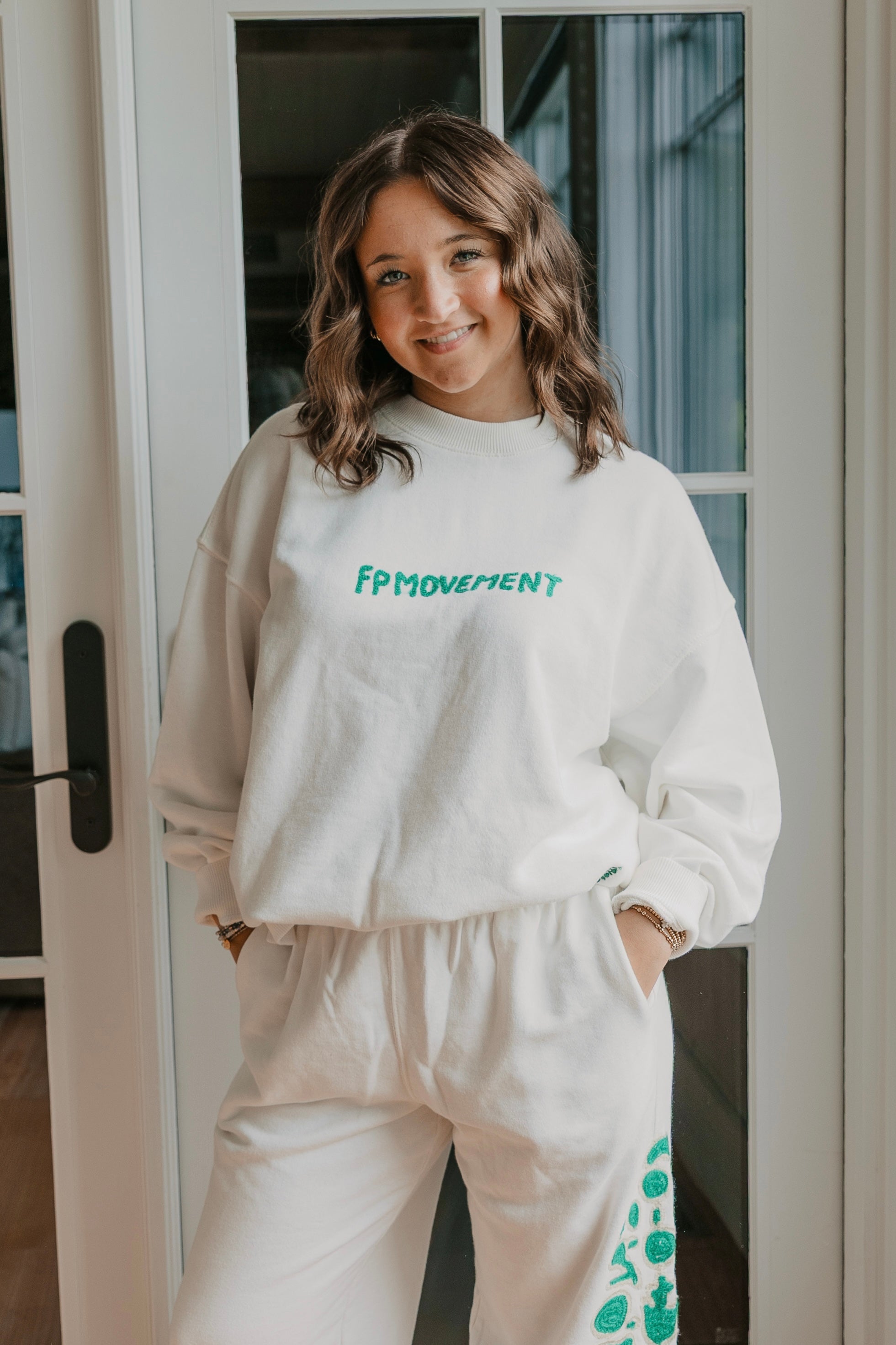 Free People All Star Embroidered Pullover