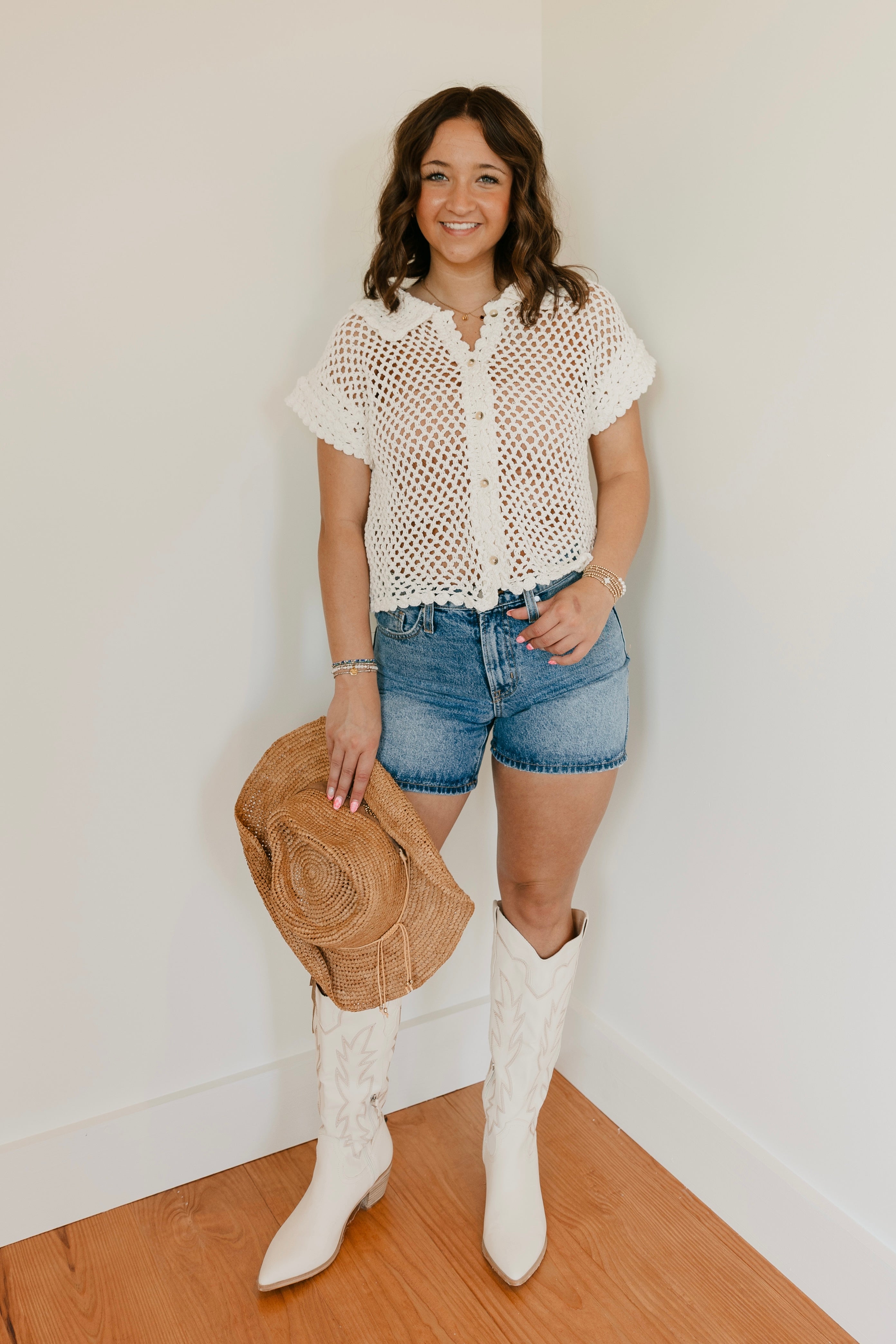 Free People Lily Crochet Top