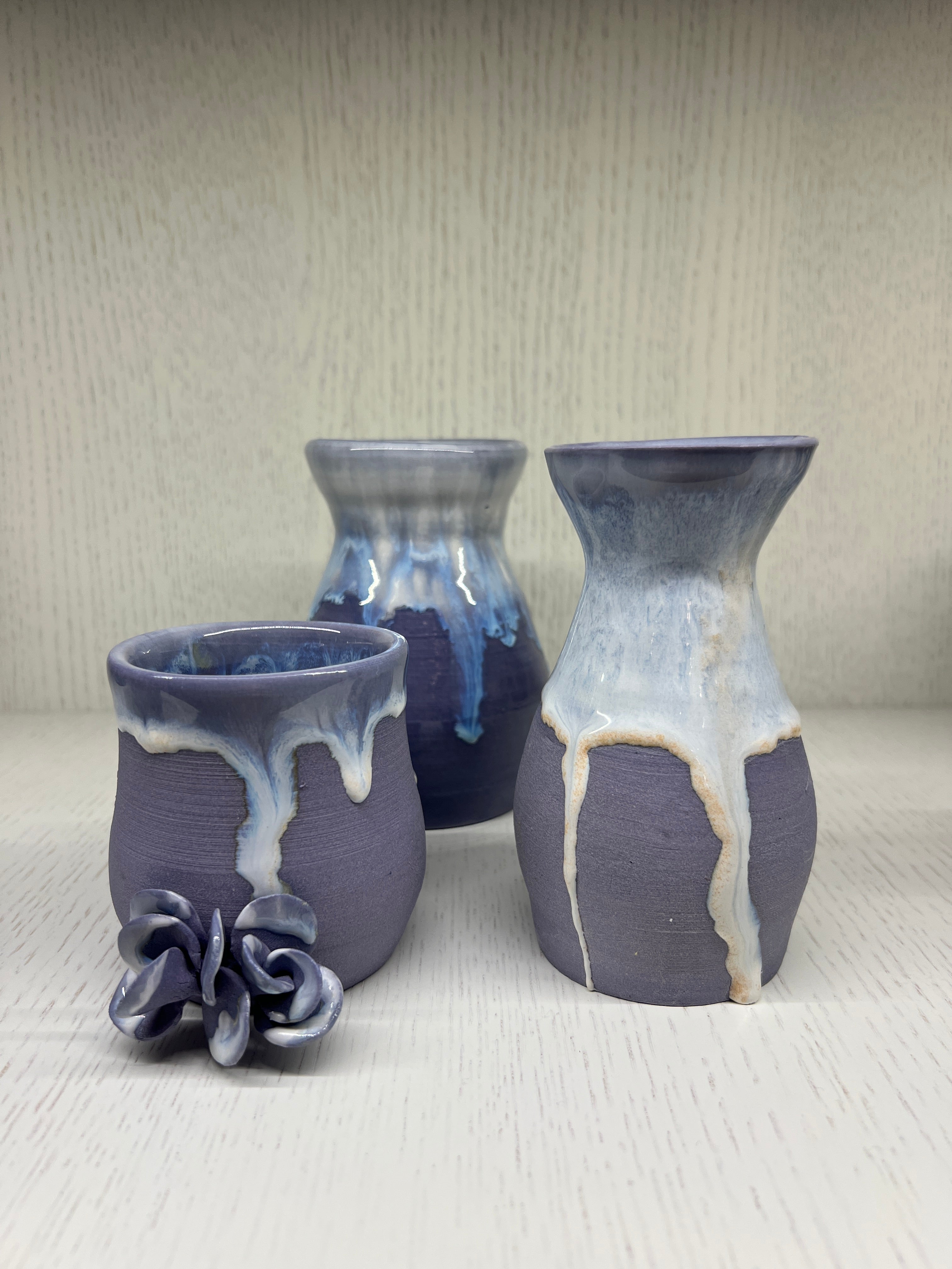 Alex Clay Original Purple Vases