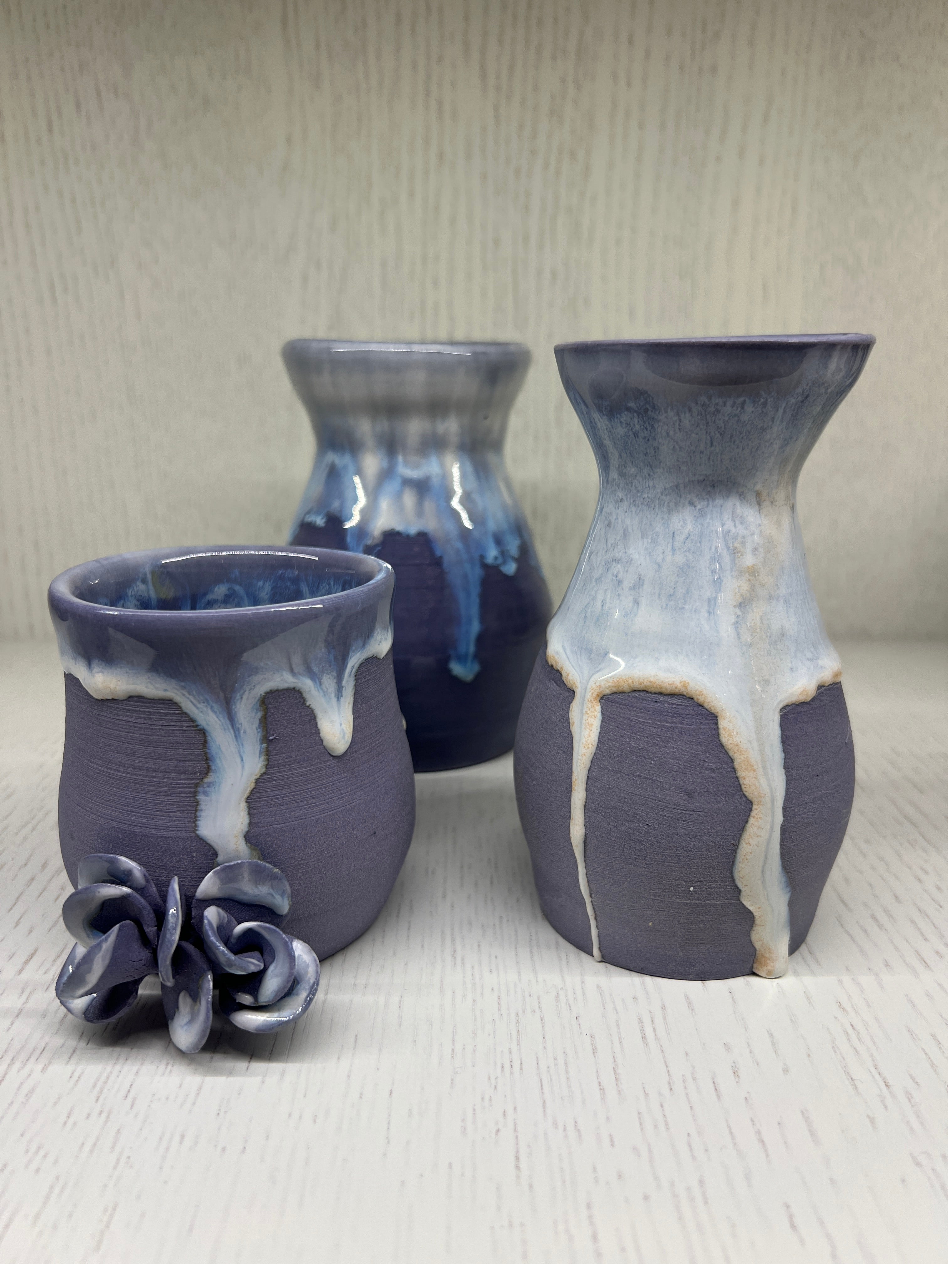 Alex Clay Original Purple Vases