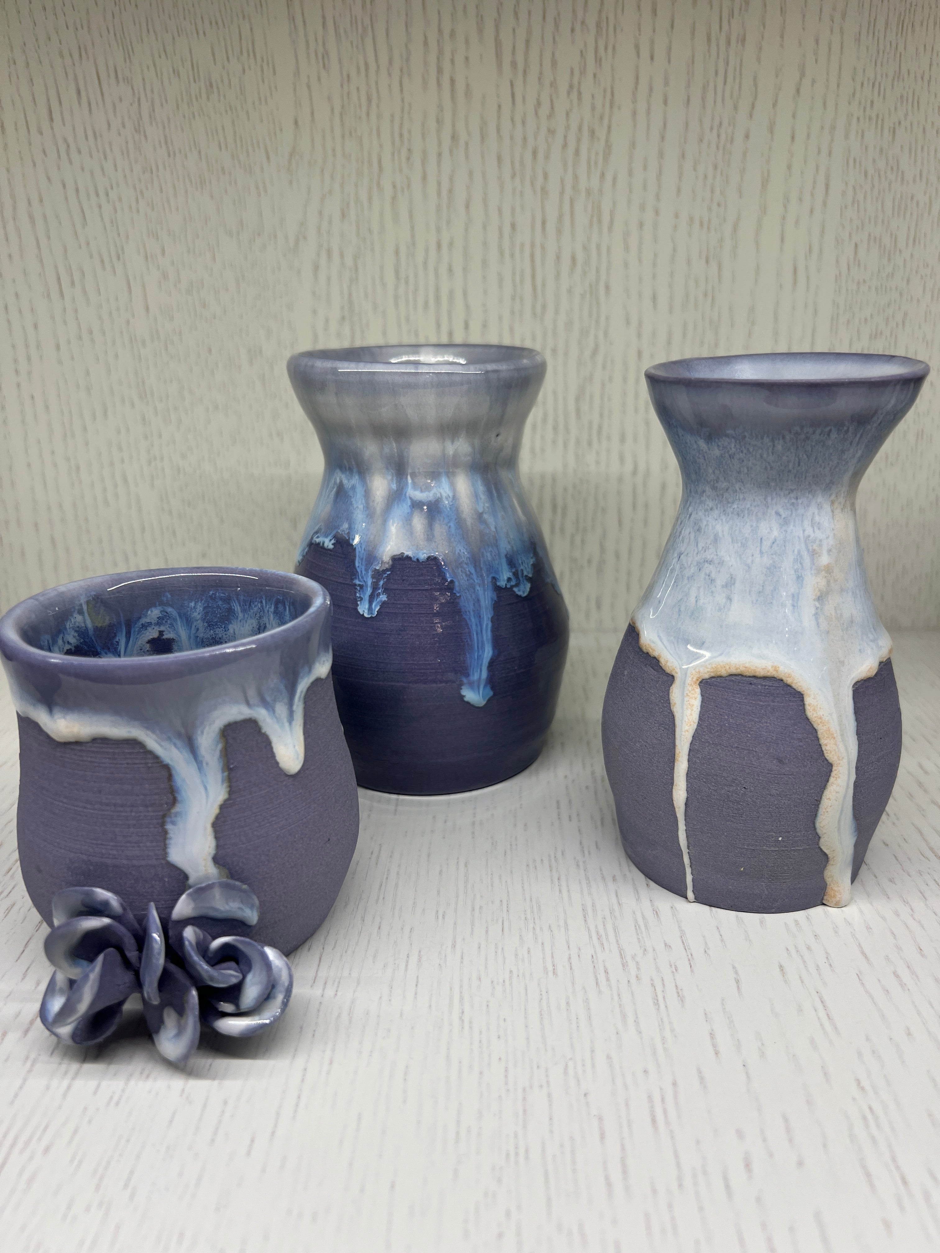 Alex Clay Original Purple Vases