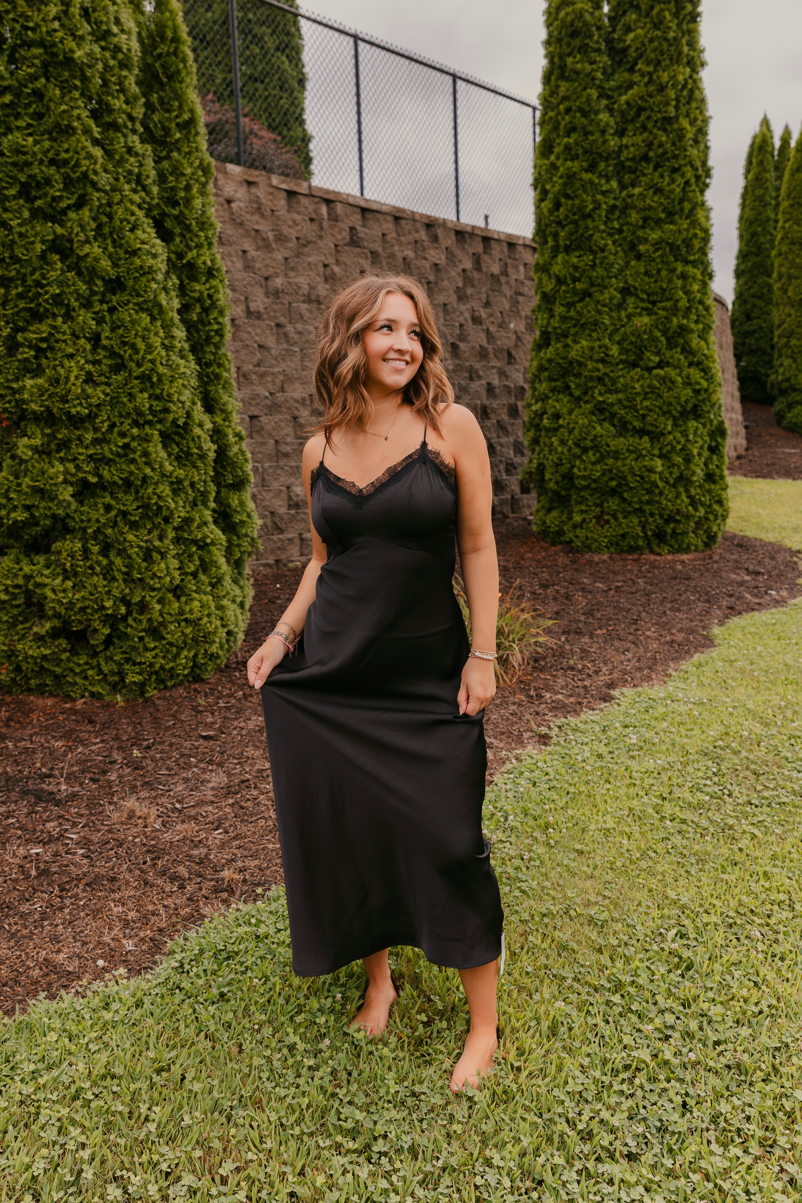 Z Supply After Hours Luxe Satin Midi Dress
