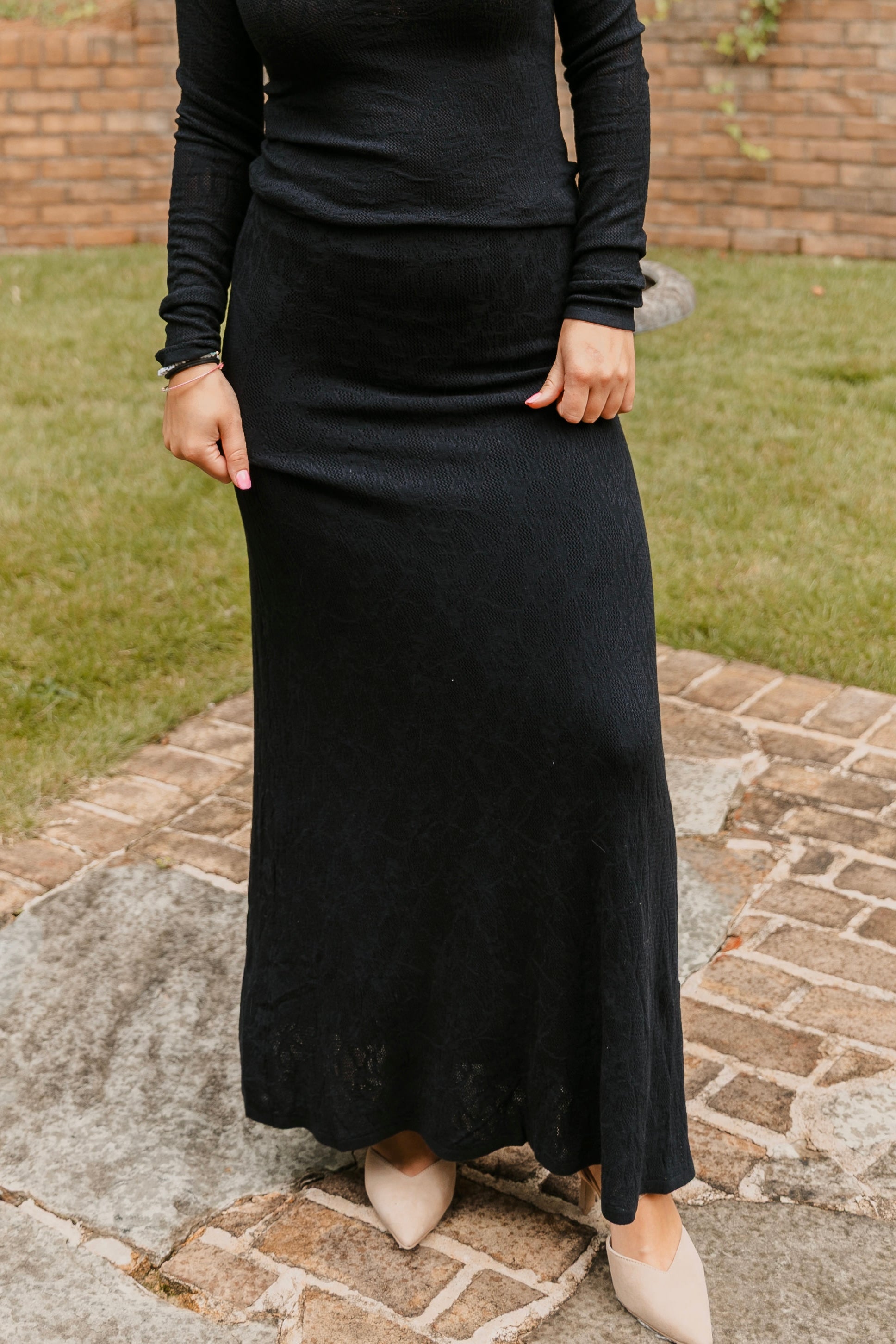 Z Supply Tibi Mesh Midi Skirt