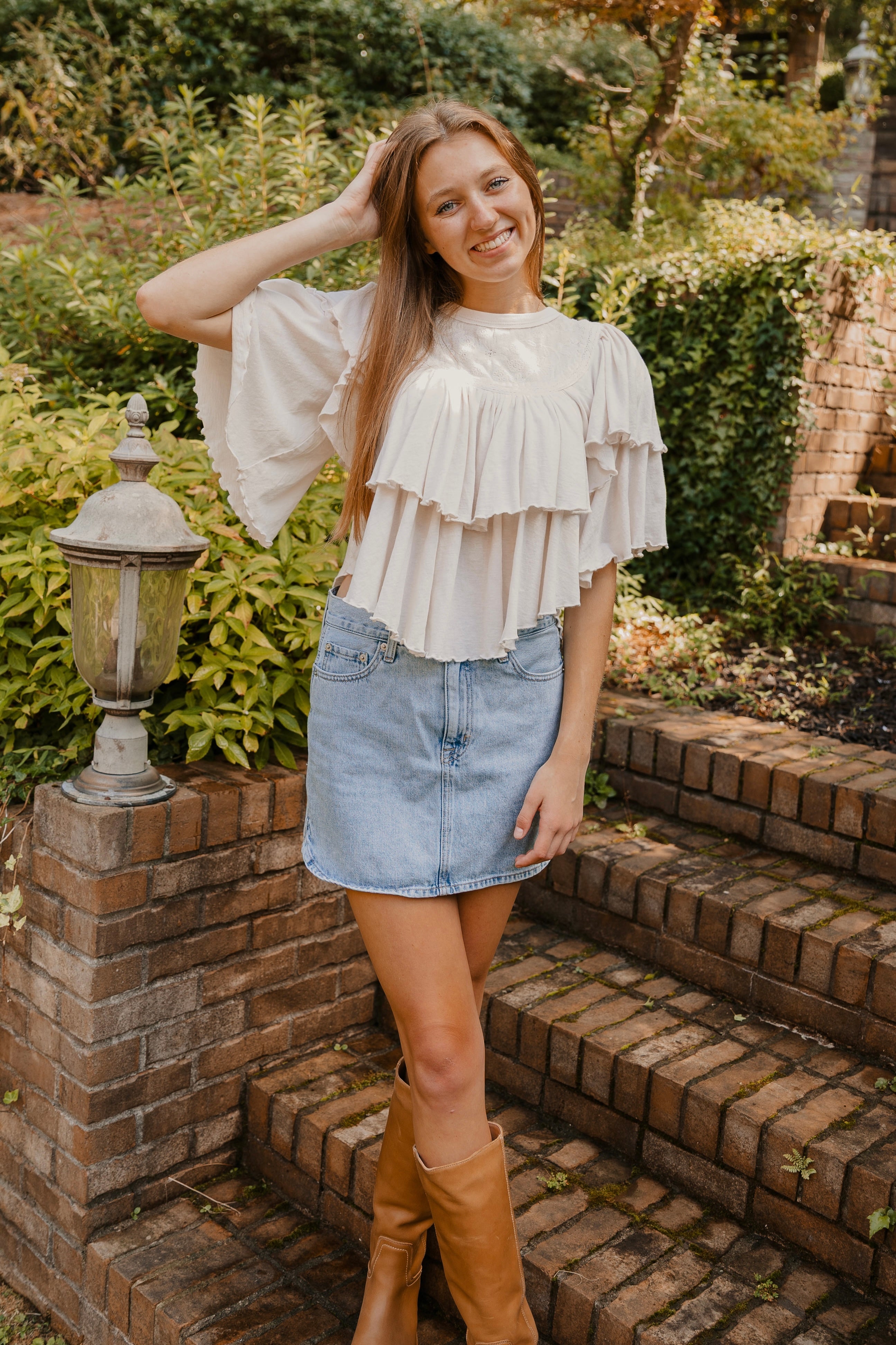 Free People Rose Party Tee