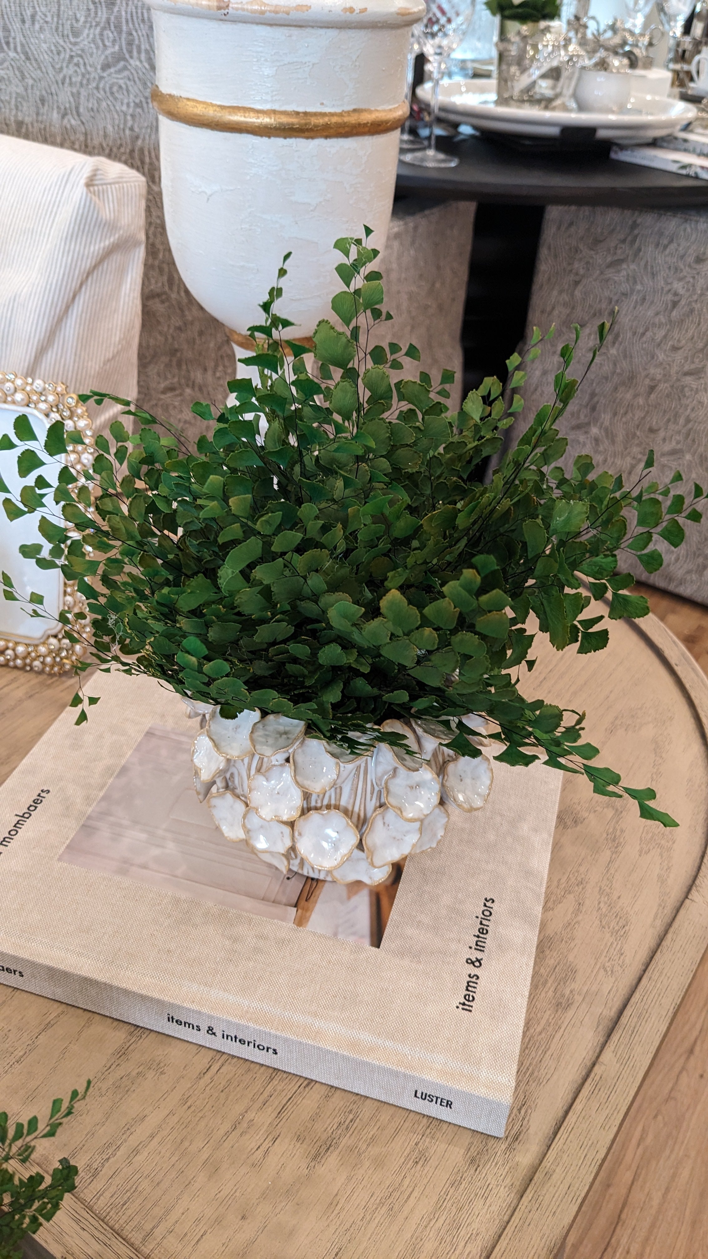 Maidenhair Fern Dried Floral Arrangement