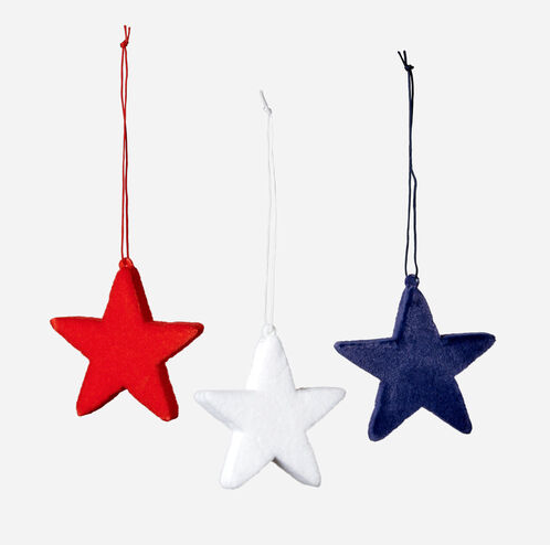 Small Flocked Star - Final Sale 50% off in cart