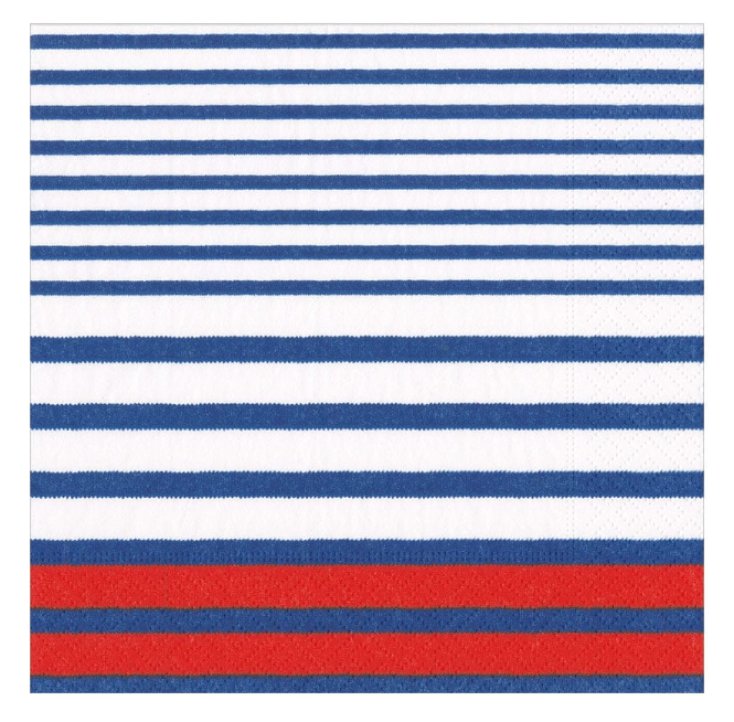Breton Stripe Paper Napkins - Final Sale 40% off in cart