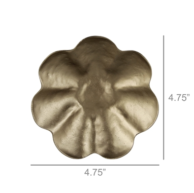 Fleur Brass Bowl
