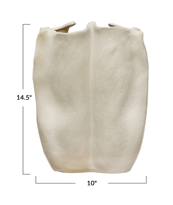 Stoneware Organic Vase