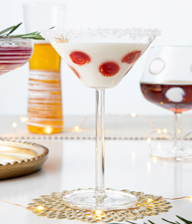 Vietri Drop Red Martini Glass
