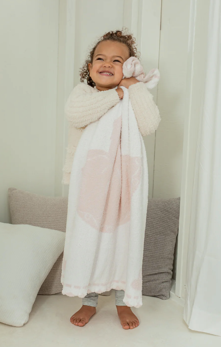 Barefoot Dreams CozyChic Scalloped Receiving Blanket