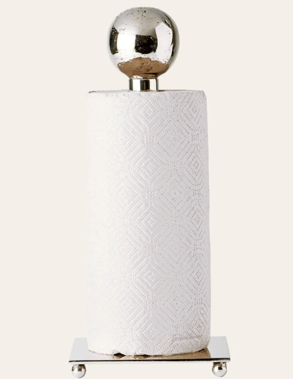 Jan Barboglio Posada Nickel Paper Towel Holder
