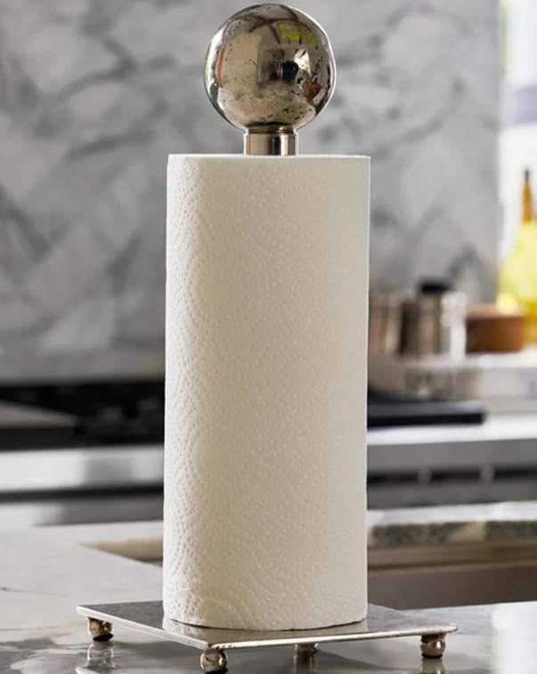 Jan Barboglio Posada Nickel Paper Towel Holder