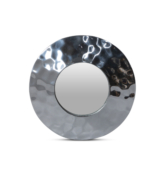 Hammered Pewter Mirror
