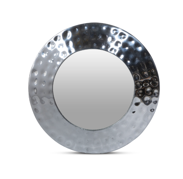 Hammered Pewter Mirror