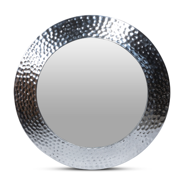Hammered Pewter Mirror