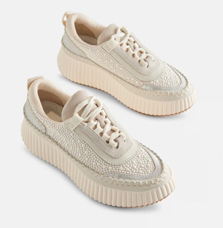 Dolce Vita Dolen Sneakers - Vanilla Pearls - Final Sale 40% off in cart