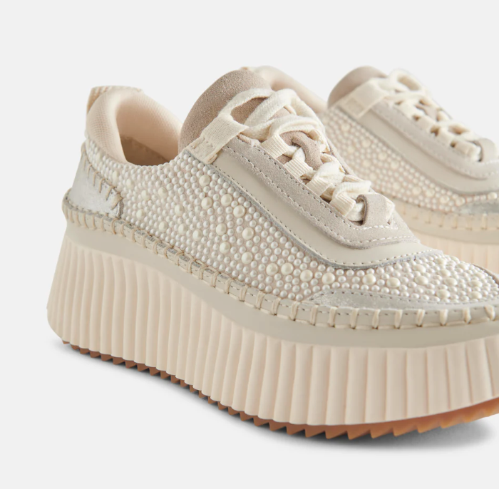 Dolce Vita Dolen Sneakers - Vanilla Pearls - Final Sale 40% off in cart