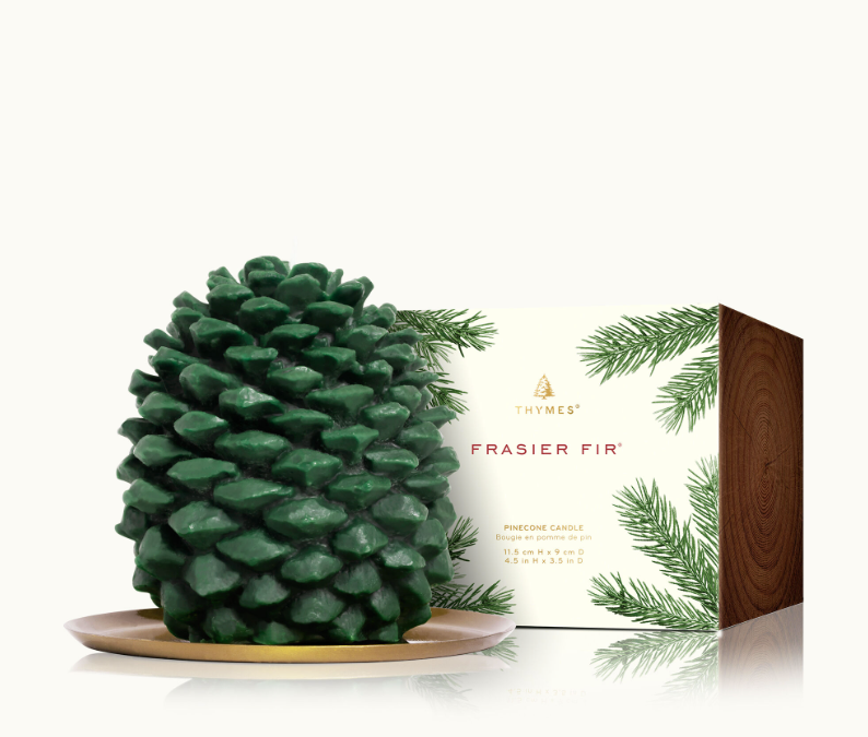 Thymes Frasier Fir Petite Molded Pinecone Candle