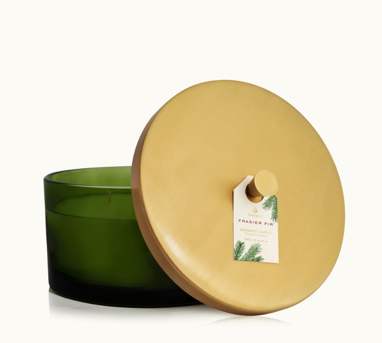 Thymes Frasier Fir Green 4-Wick Candle