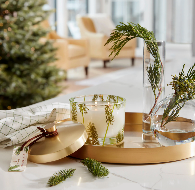 Thymes Frasier Fir Pine Needle 3-Wick Candle