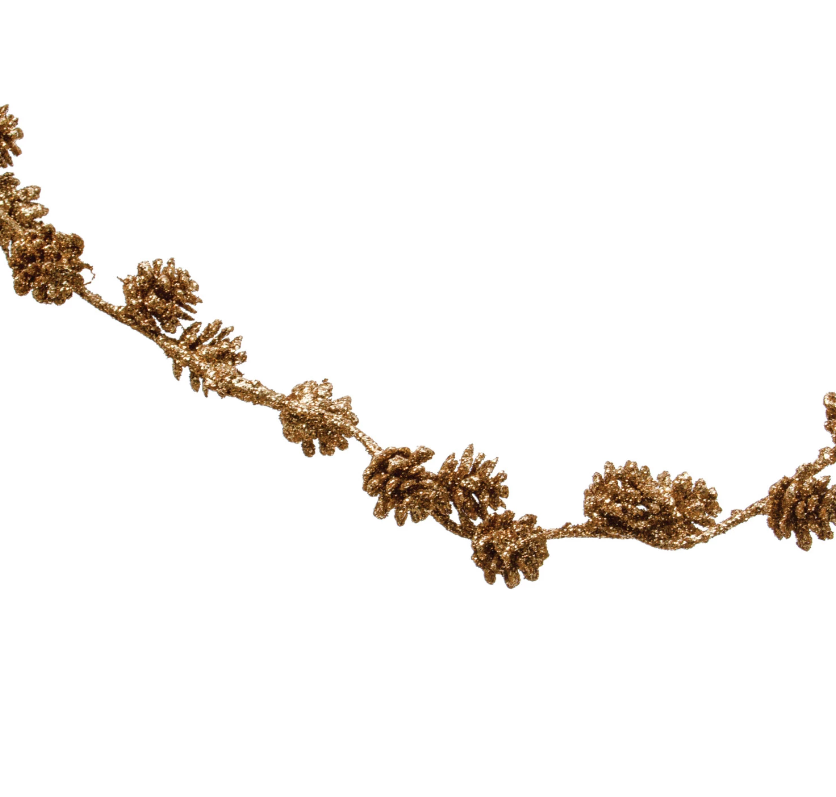Pinecone Glitter Garland