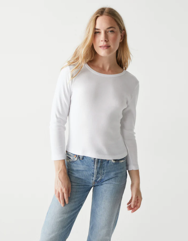 Michael Stars Emma Cropped Tee - Final Sale 30% off in cart