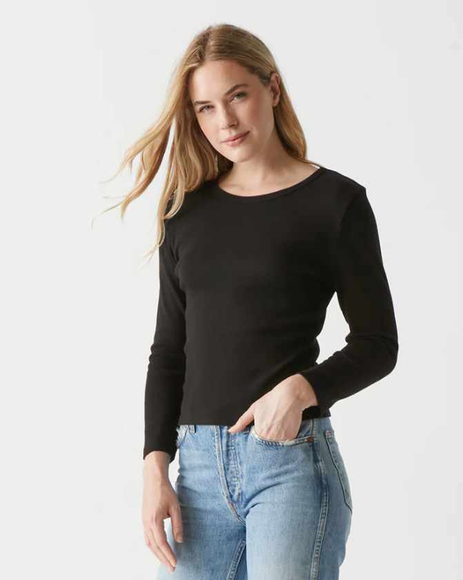Michael Stars Emma Cropped Tee - Final Sale 30% off in cart