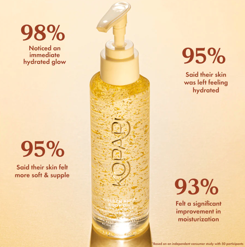 Kopari Golden Aura Body Oil with 24K Gold & Hyaluronic Acid