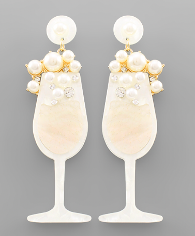 Champagne Hanging Earrings