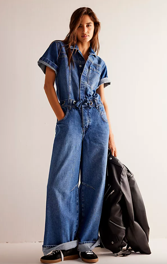 Free People Edison Wide Leg Coverall