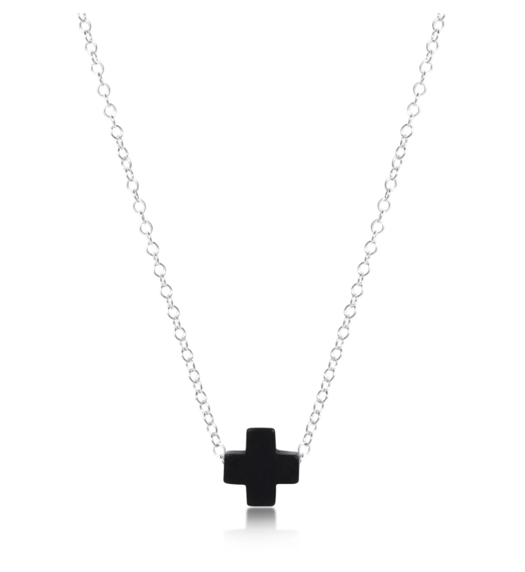 E Newton 16" Necklace Sterling - Signature Cross