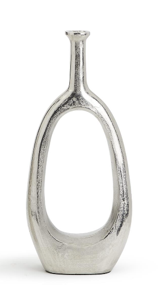 Teardrop Nickel Candle Holder Vase