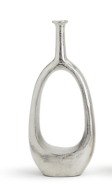 Teardrop Nickel Candle Holder Vase