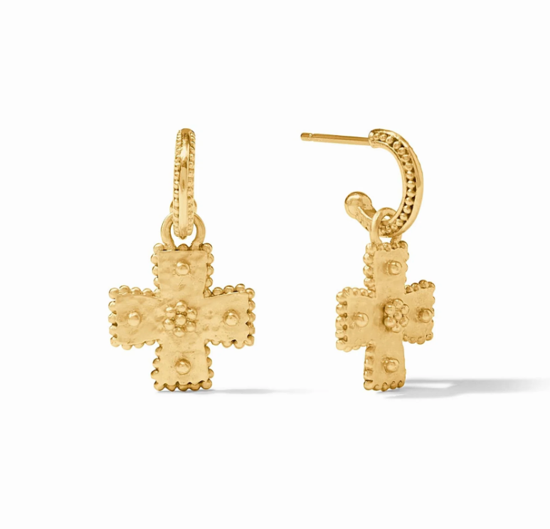 Julie Vos Canterbury Hoop & Charm Earring