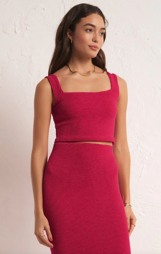 Z Supply Andez Crinkle Stretch Knit Tank - Final Sale 30% off in cart