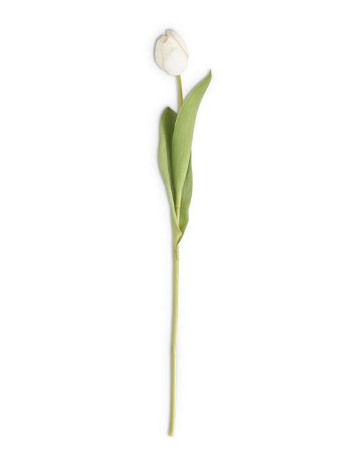 White Silk Real Touch Tulip