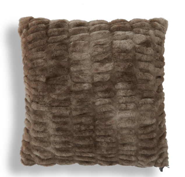 Ribbed Faux Fur Pillow