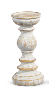 Whitewash Candle Holders