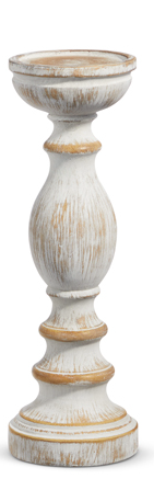 Whitewash Candle Holders