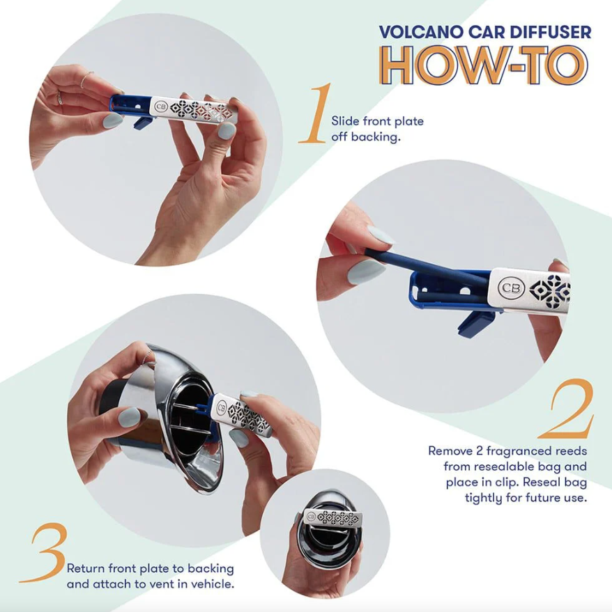 Capri Blue Volcano Car Diffuser + Refill
