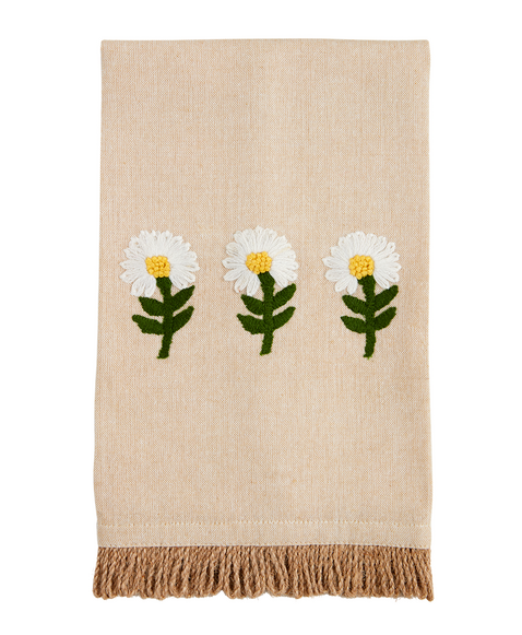 Floral Embroidery Towel