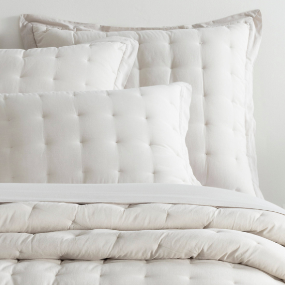 Cozy Cotton Puff Coverlet & Shams - Final Sale 40% off in cart