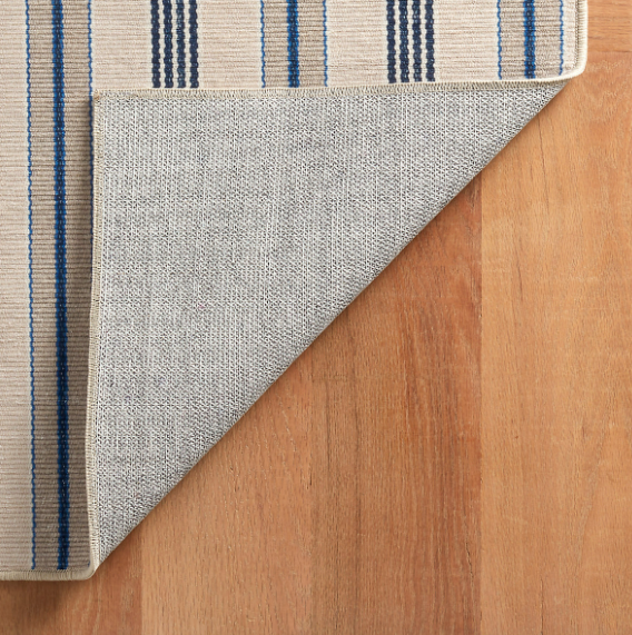 Nimes Ticking Machine Washable Rug